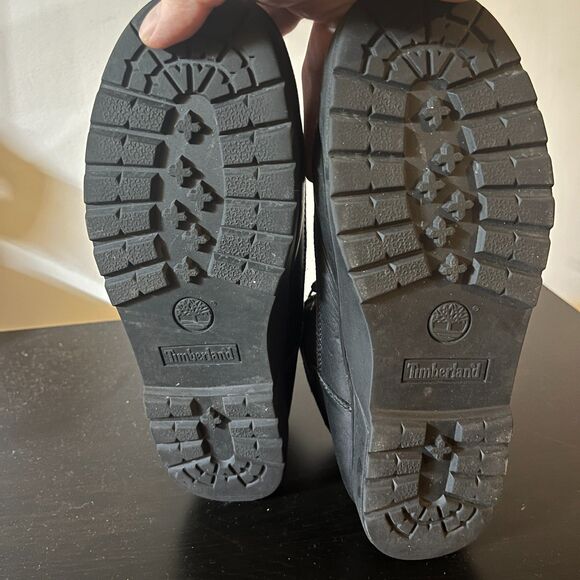 Timberland Junior Field Combat Boots Boys Black Size US 7 A6125 - Picture 10 of 12